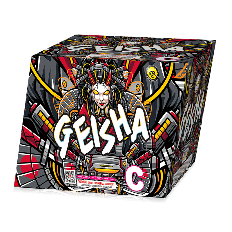 Geisha 25 skud 500g kage sortiment mc579