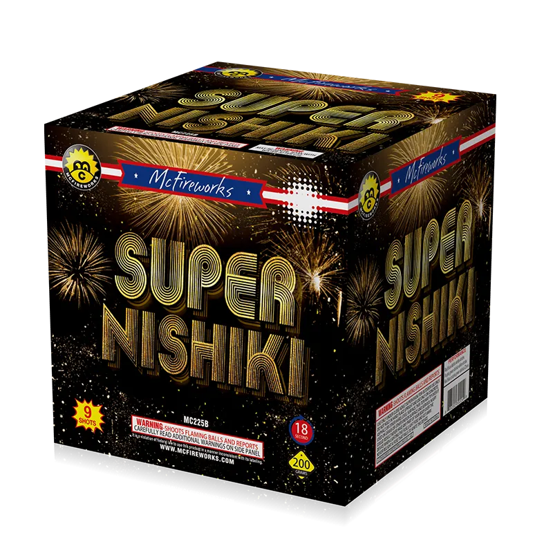 Super Nishiki 9 skud 200 g kage mc225b