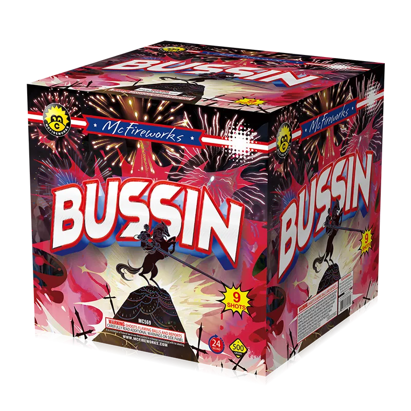 Bussin 9 skud 500g kage MC569