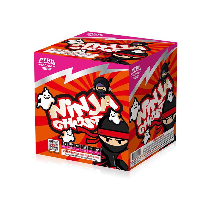 Ninja Ghost 25 Shots Cake Sortiment MC114