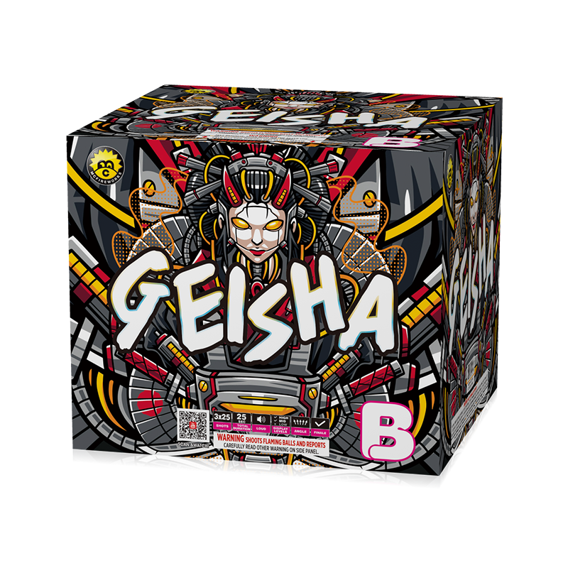 Geisha 25 skud 500g kage sortiment mc579