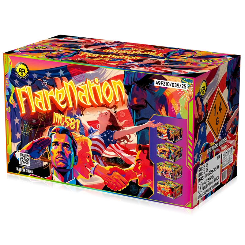 Flarenation Allegiance 36 skud 500g kage sortiment mc581b