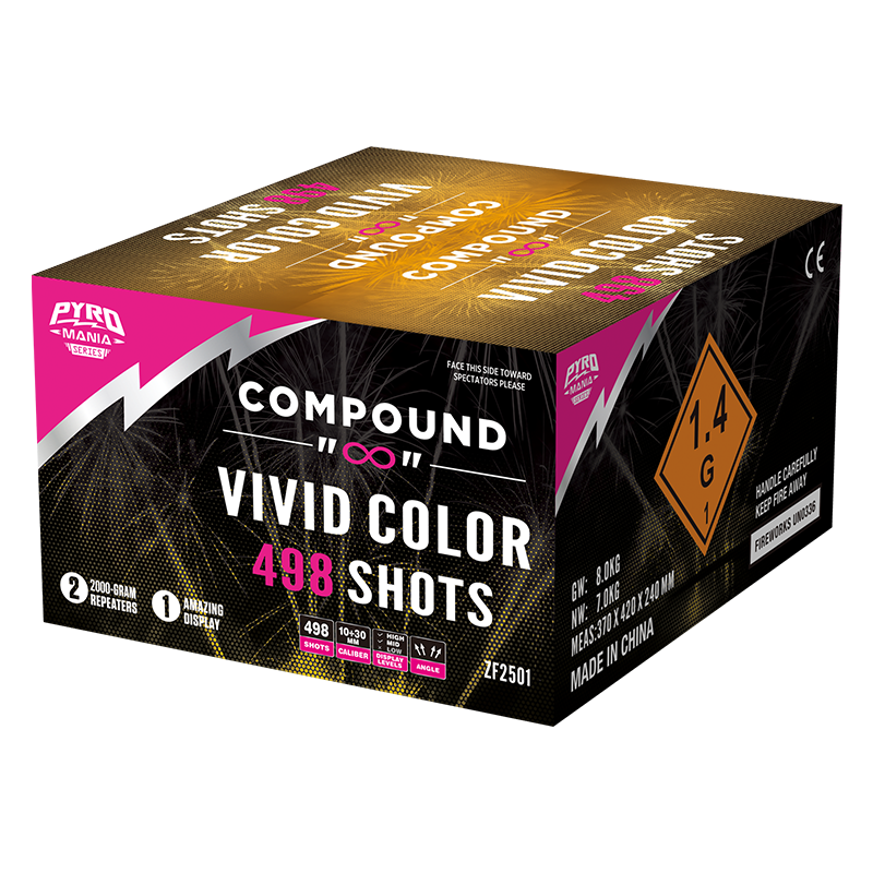 Vivid farve 498 skud Roman Candle Compound Cake ZF2501